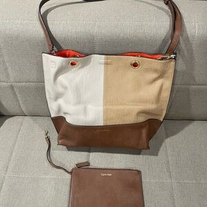 Calvin Klein Reversible Tote with Pouch